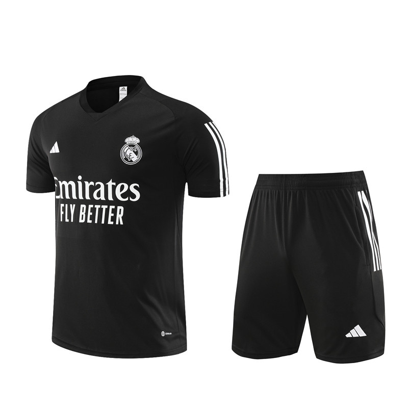 AAA Quality Real Madrid 23/24 Black/White Training Kit Jerseys